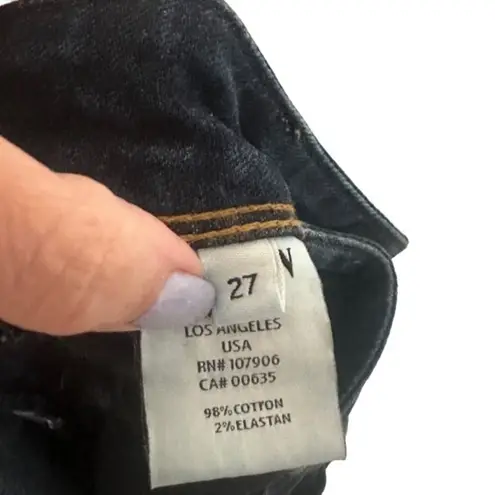 Hudson Blue Cotton Blend Raw Hem Flap Back Pockets Denim Jeans Women Sz 27