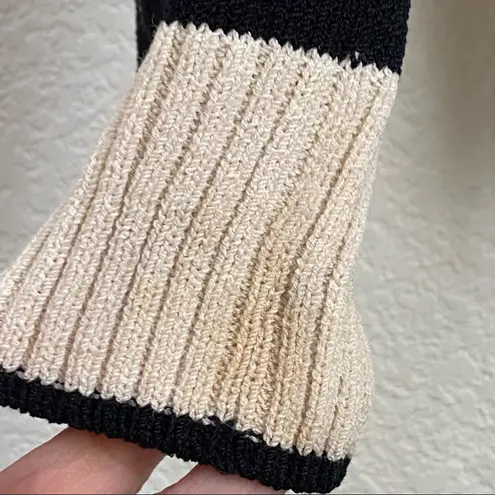 St. John Vintage Black/ Ivory Cream Wool Blend Jacket Skirt Set 2/S