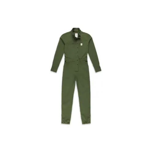 Topo Designs Olive Green Women's Global Coverall Jumpsuit NWOT Size M