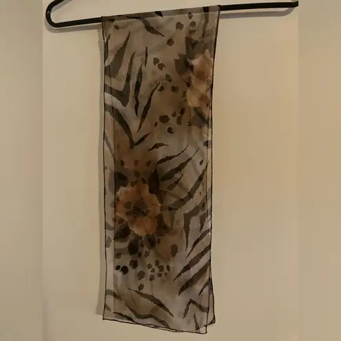 Vintage Leopard Neck Scarf / Headscarf