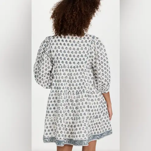 Marea casita dress Elegant Blue and White Patterned Mini Dress size S NWOT