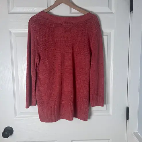 Tahari 100% Linen Knit Lightweight Sweater