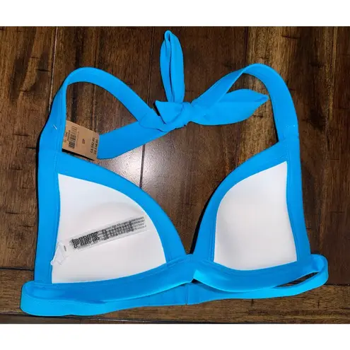 PINK - Victoria's Secret Victoria's Secret PINK Push Up Triangle Bikini Top & Bottom Swim Set Blue S