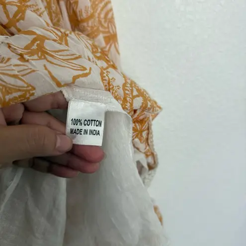 Las Noches Ibiza by Eric and Jack Tiered Long Sleeve Mini Dress Small White