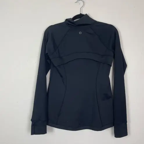 Skora Woman's Sz S Black Full Zip Long Sleeve Athletic Jacket Thumb Holes - Image 8