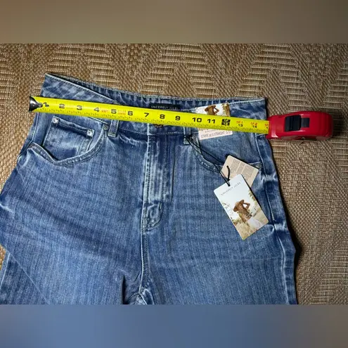 Sincerely Jules Striped 90's Straight Denim Jeans,Medium Wash,Women's Size 5/27