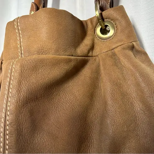 Coldwater Creek Brown Leather Hobo Shoulder Bag Satchel Purse Suede Y2K Boho