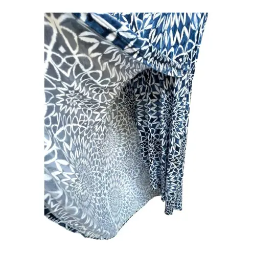 Gap  Sleeveless Blue Faux Wrap Dress High Low‎ Hem Size L