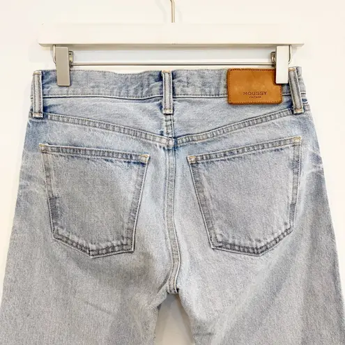 Moussy Vintage Camilla Denim Tapered Jeans Light Blue Designer Japan Rigid 26