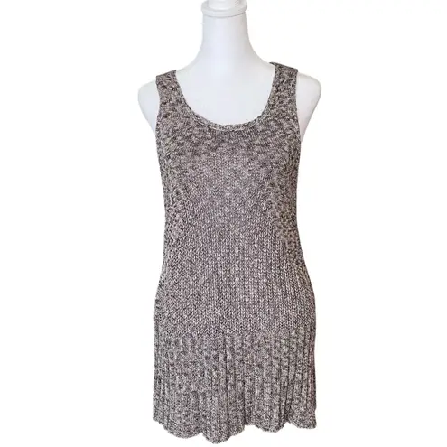 Anthropologie Angel of the North Knit Sweater Tank Top Size Medium Gray