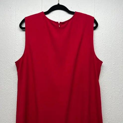 J.Jill  Red Shift Dress Womens Stretch 20 Holiday Christmas Evening Party Event