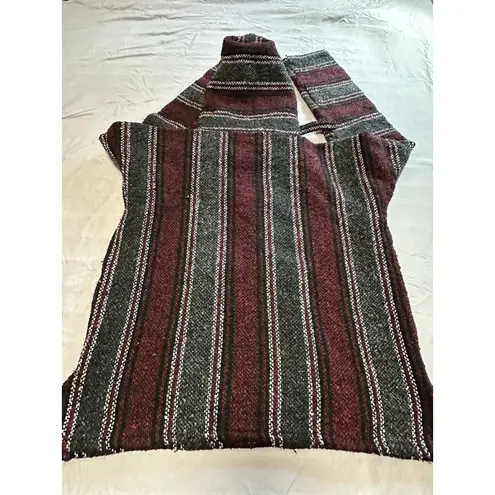 Authentic Earth Ragz Baja "drug rug" hoodie, a classic hippie poncho S/M