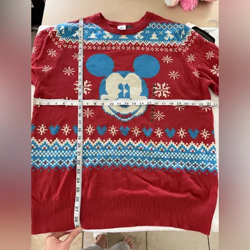 Disney  women’s Red and Blue Knit Christmas Sweater size 2xl