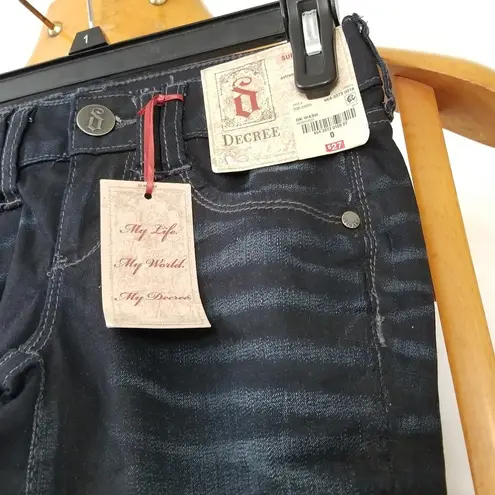 Decree Juniors 0 Blue Denim Super Skinny Jeans