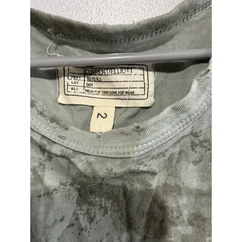 Current/Elliot Army Green Camo Distressed Sleeveless Tank Size 2 M Size M