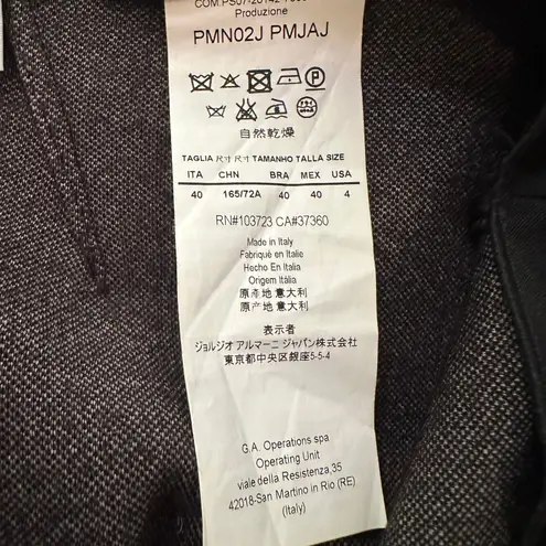 Armani Collezioni black knit pencil skirt size 4