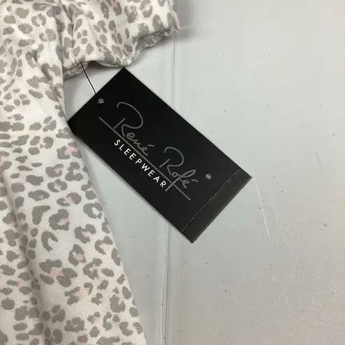 Rene Rofe Short Sleeve PJ Pajama Sleep Top Shirt Gray Size XL