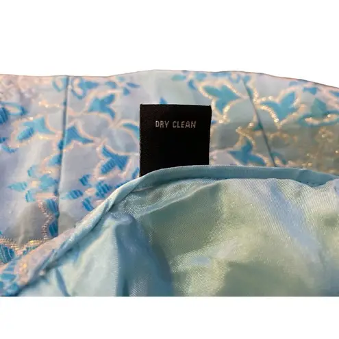 Moda Vintage International Skirt Womens 8 Used Blue Silver