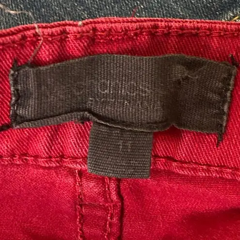 Mechanic Low Rise Red Ankle Jeans. Size 11. - Image 8