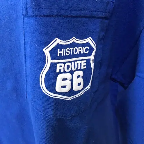 Get Your Kicks on Route 66 Blue Unisex T