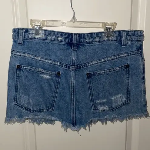 Free People  Jean skirt