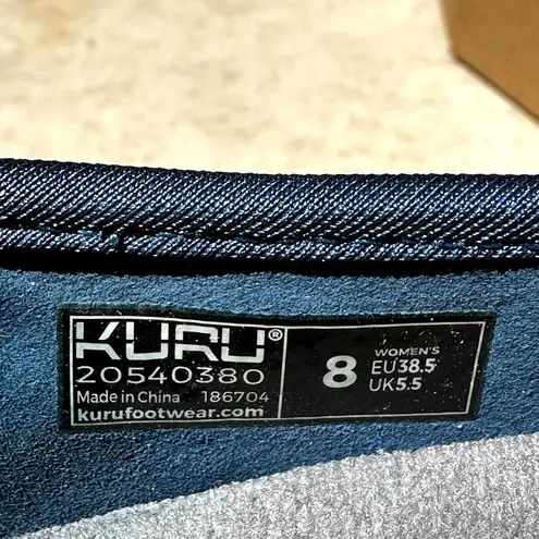 Kuru Cruise Slip On Sneakers Casual Walking Shoe Suede Leather Blue 8