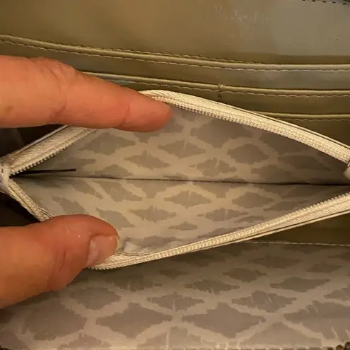 Stella & Dot Taupe Crossbody Grey Wallet