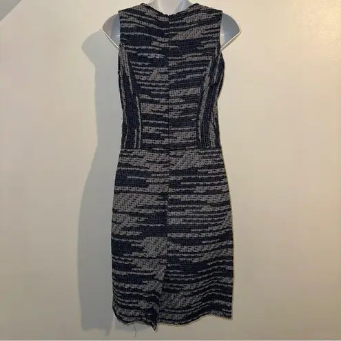 Derek Lam Striped Jaquard Knee-Length Sheath pencil Dress Size 0 Silk Lined 🆕