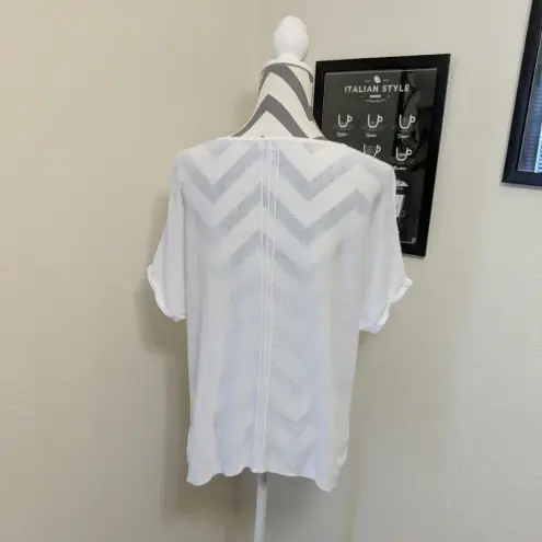 Purejill‎ J. Jill White Knit Blouse Size XS