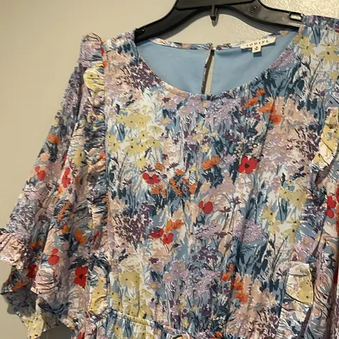 JODIFL Ruffle Date night Floral Dress M