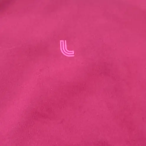 Lole Womens Small High Waist Leggings Dark Pink Side Pockets Lace Up Athletic