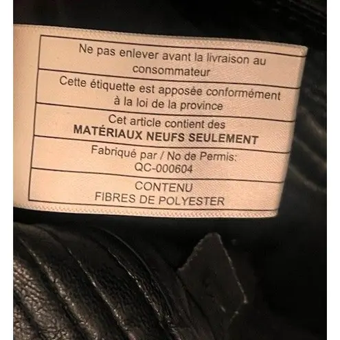 Aritzia Wilfred Faux Leather Straight Leg Funk High Rise Pant Size 4 Grunge Edgy Black