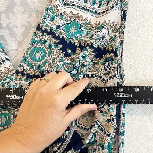 Soft Surroundings Maxi Dress Women Large Blue Paisley Sleeveless Summer Travel - Image 10