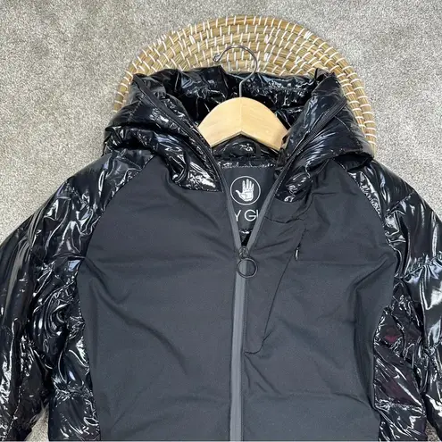 Body Glove Women’s Duck Down Puffer Coat Jacket Hooded Full Zip in Black SP