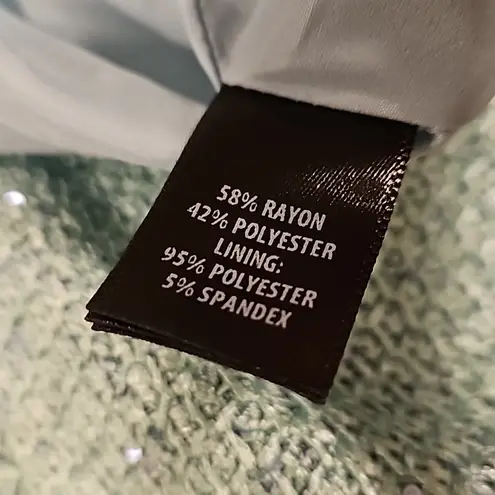 St. John ππ Sequin Slit Dress ~ Seafoam 10 NWOT