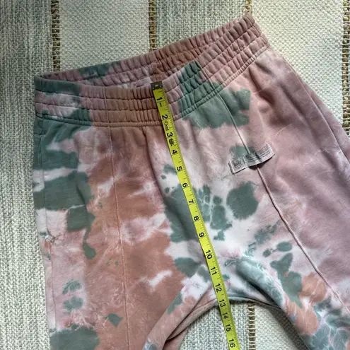 Nike  Pleated Reverse Tie Dye High Rise Terry Lined Full Length Joggers Size XS