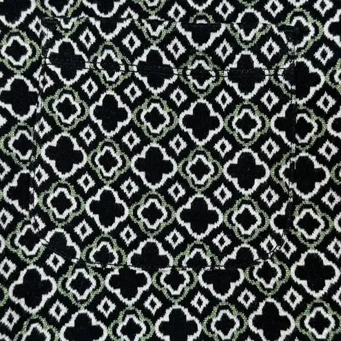 Maeve by Anthropology Medium Mini Skort Black Motif Geometric Stretch Pockets