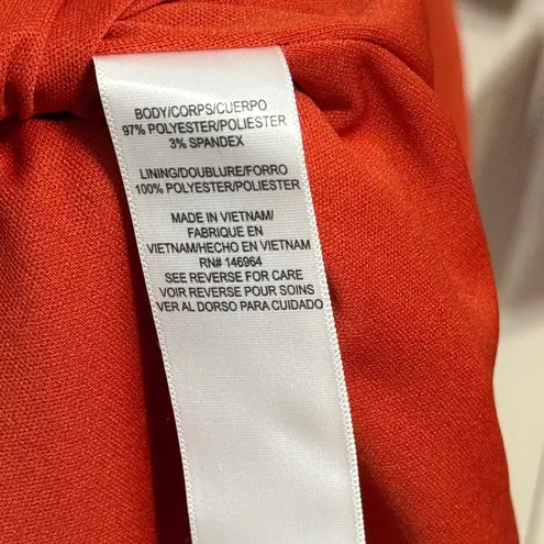 Julia Jordan 💖 NWT Dark Orange 3/4 Sleeve Midi Dress