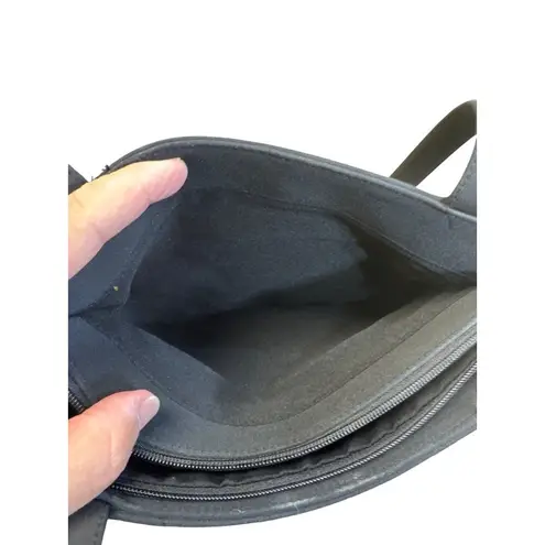 Frankie & Johnnie Frankie Johnnie womens black quilted Shoulder hand bag SKU8145