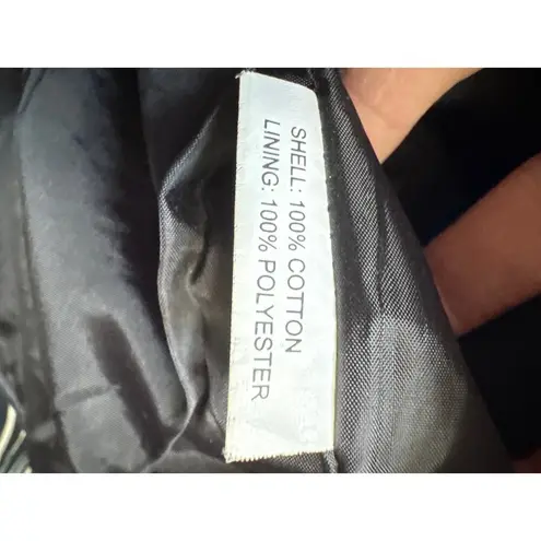 Wyoming traders The Lonesome Ranch black cotton zip pocket vest small