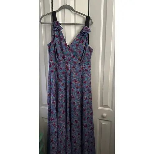 Prabal Gurung x RTR Chiffon Maxi Dress size 12 Blue