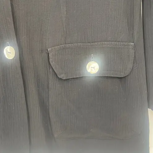 Vtg Marnie West Stripe Whimsigoth Jacket Sz L Stripe Stevie Nicks Witchy Boho 80 Black Size L