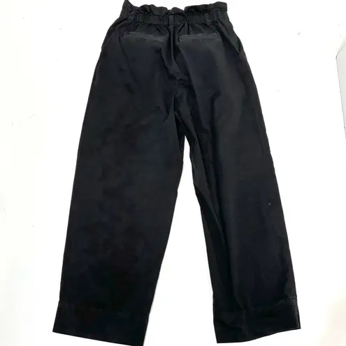 Everlane  Black Paper Bag High Waist Wide Leg Pants M