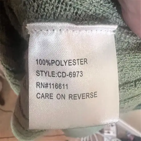 Anthropologie Amadi Women's Knit Maxi Dress Sage Green Size Small Open Back