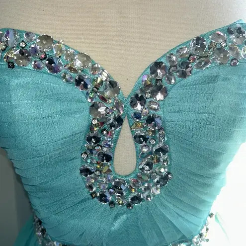 Elegant Deb Tiffany Blue Prom Dress 5/6 Size undefined