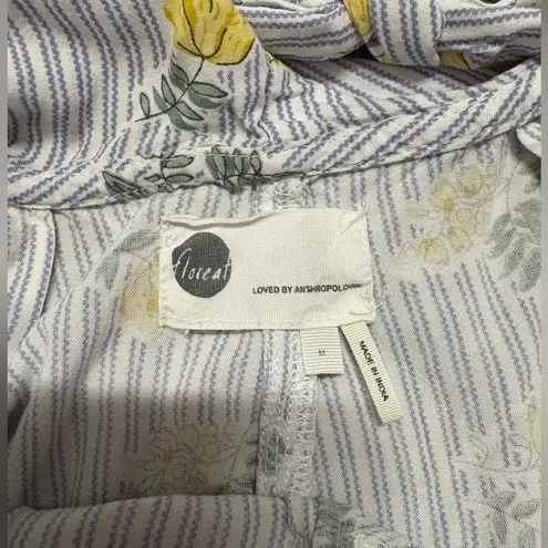 Anthropologie Floreat Ruffled Floral jumpsuit Size Medium