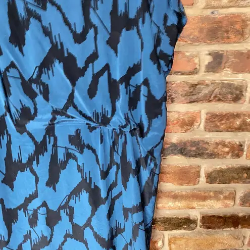 by Malene Birger Bellatrix Harluna Silk Short Sleeve Dress Women's Size 42 US 12 Blue