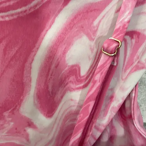 Naked Wardrobe Pink Swirl Bikini Set