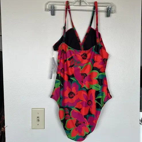 Sanctuary  Multicolored Floral One Piece Swimsuit Size M