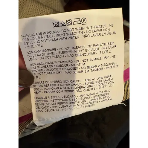 Etro Pants Women 10 Black Ivory Jacquard Geometric Print Trousers Luxury Preppy